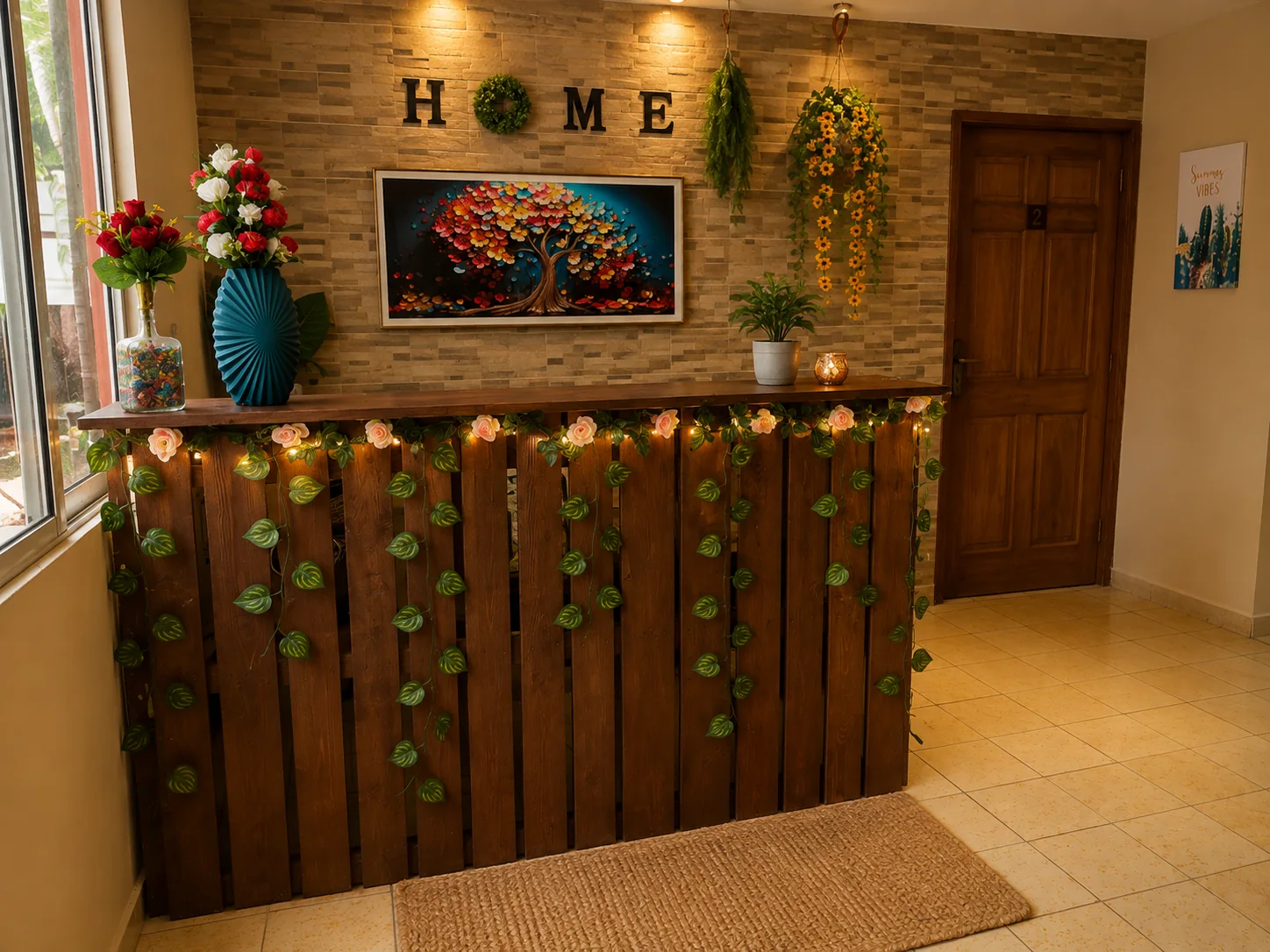 Recepción de Casa Aguadulce Inn